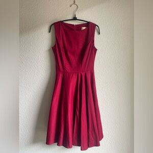 Retro Red Sleeveless Grace Karen Dress, Size XS